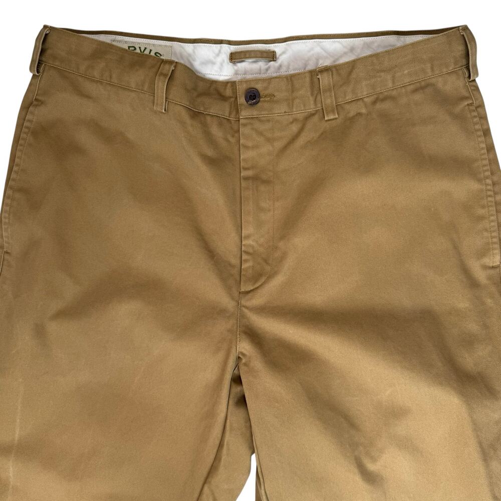 Orvis Hunting Pants Mens 36x32 Camel Tan 100% Cotton Canvas Field Hiking Outdoor - Picture 2 of 12